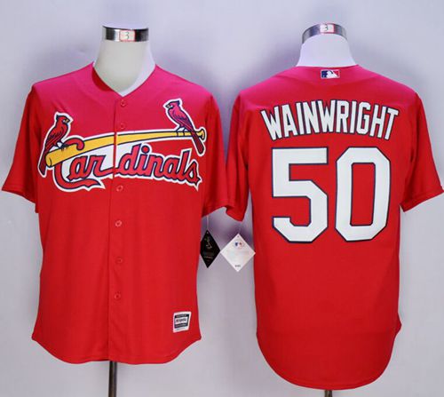 Adam Wainwright New St. Louis Cardinals red jersey