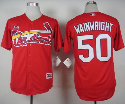 Adam Wainwright St. Louis Cardinals red jersey