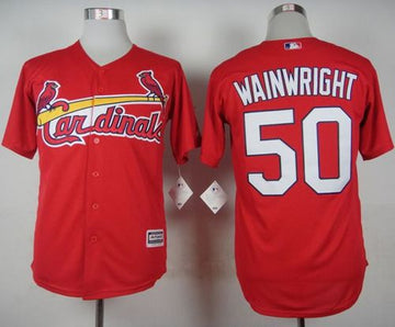 Adam Wainwright St. Louis Cardinals red jersey