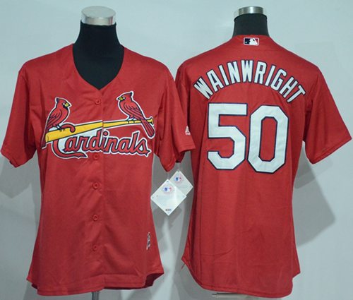 Adam Wainwright St. Louis Cardinals red Alternate jersey
