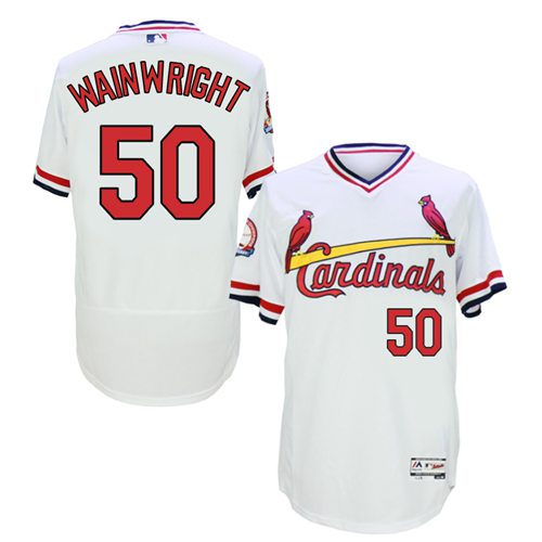 Adam Wainwright St. Louis Cardinals white Authentic jersey