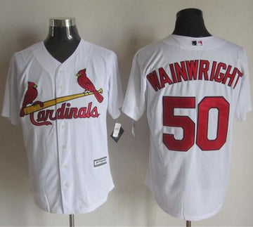 Adam Wainwright St. Louis Cardinals white jersey
