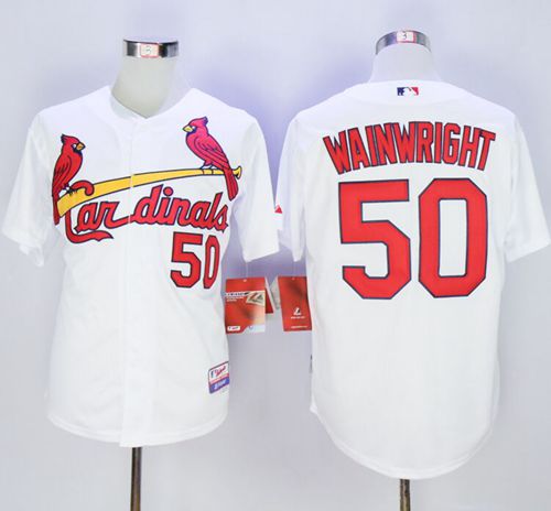 Adam Wainwright St. Louis Cardinals white jersey