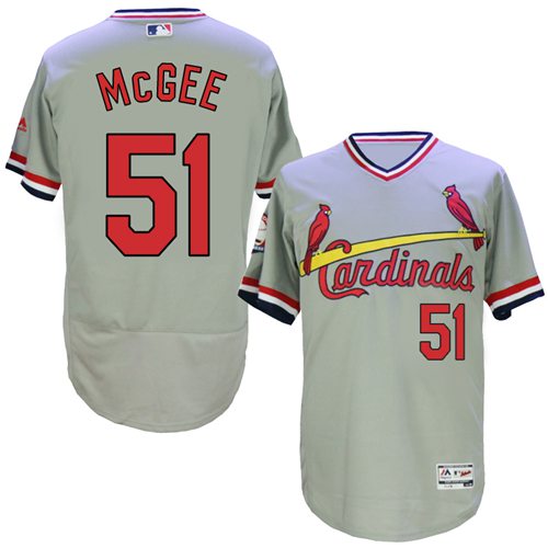 Willie McGee St. Louis Cardinals grey Authentic jersey