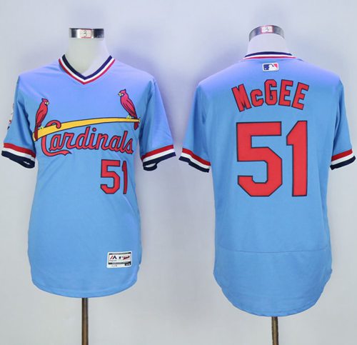 Willie McGee St. Louis Cardinals blue Authentic jersey