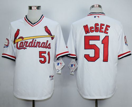 Willie McGee St. Louis Cardinals white jersey