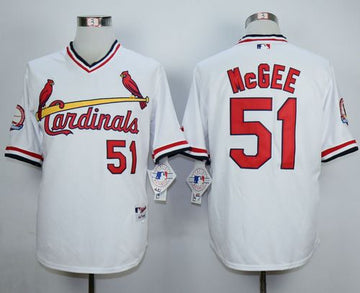 Willie McGee St. Louis Cardinals white jersey