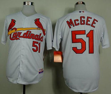 Willie McGee St. Louis Cardinals white jersey