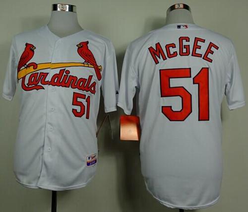 Willie McGee St. Louis Cardinals white jersey