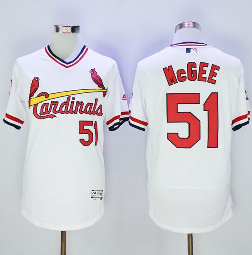 Willie McGee St. Louis Cardinals white Authentic jersey