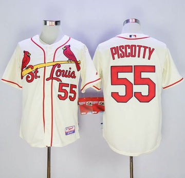 Stephen Piscotty St. Louis Cardinals cream jersey