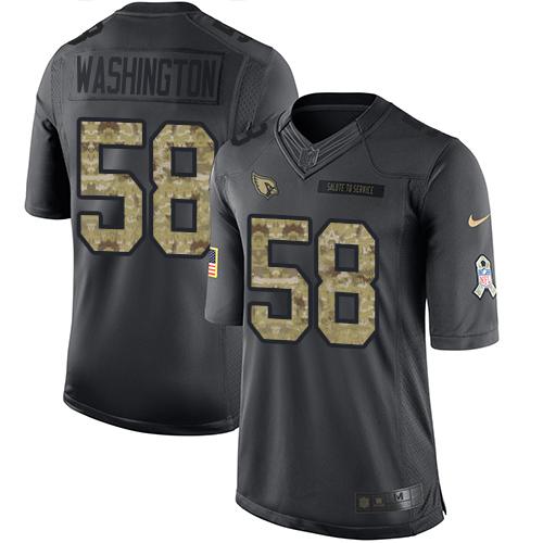 Daryl Washington Arizona Cardinals black Salute To Service jersey
