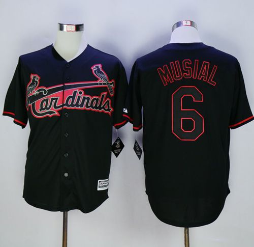 Stan Musial St. Louis Cardinals black Fashion jersey