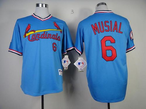 Stan Musial St. Louis Cardinals blue jersey