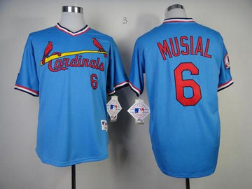 Stan Musial St. Louis Cardinals blue jersey