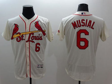 Stan Musial St. Louis Cardinals cream Authentic jersey