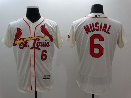 Stan Musial St. Louis Cardinals cream Authentic jersey