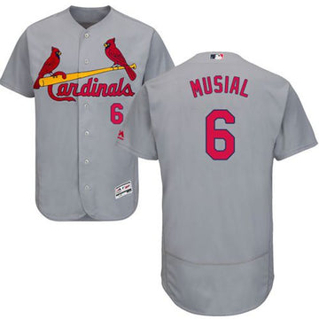 Stan Musial St. Louis Cardinals grey Authentic jersey