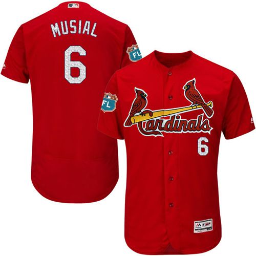 Stan Musial St. Louis Cardinals red Authentic jersey