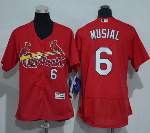Stan Musial St. Louis Cardinals red Authentic jersey