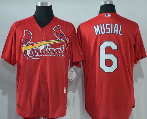 Stan Musial St. Louis Cardinals red jersey