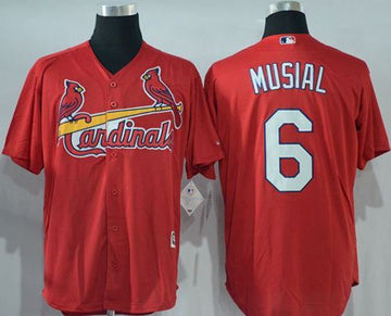Stan Musial St. Louis Cardinals red jersey