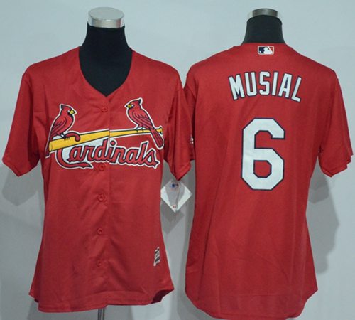 Stan Musial St. Louis Cardinals red Alternate jersey