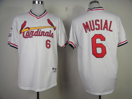 Stan Musial St. Louis Cardinals white jersey