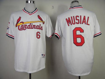 Stan Musial St. Louis Cardinals white jersey