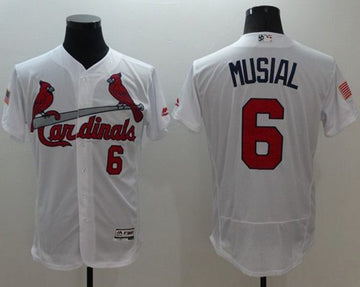 Stan Musial St. Louis Cardinals white Fashion jersey
