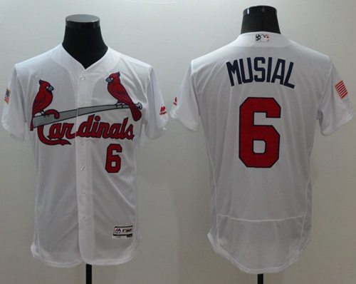 Stan Musial St. Louis Cardinals white Fashion jersey