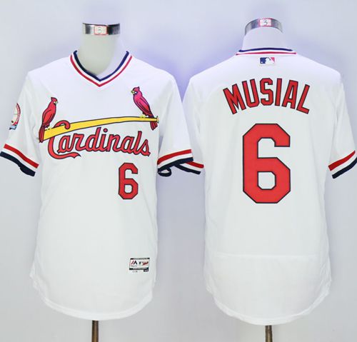 Stan Musial St. Louis Cardinals white Authentic jersey
