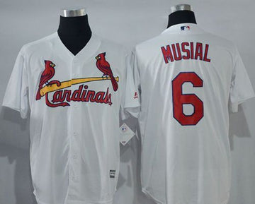 Stan Musial St. Louis Cardinals white jersey