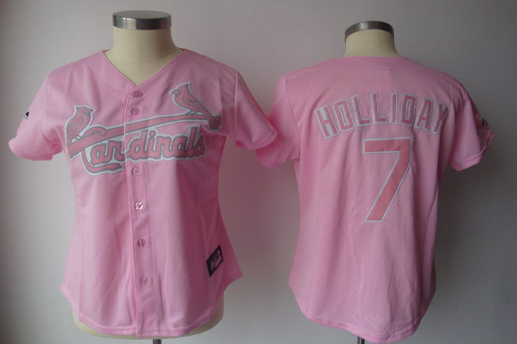 Matt Holliday St. Louis Cardinals pink Fashion jersey