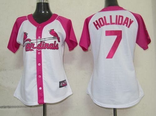 Matt Holliday St. Louis Cardinals white-pink Fashion jersey