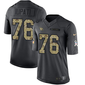 Mike Iupati Arizona Cardinals black Salute To Service jersey