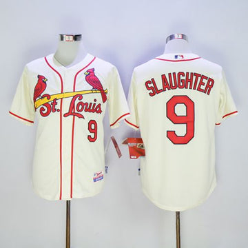 Enos Slaughter St. Louis Cardinals cream jersey