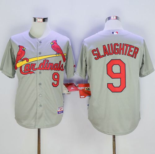 Enos Slaughter St. Louis Cardinals grey jersey