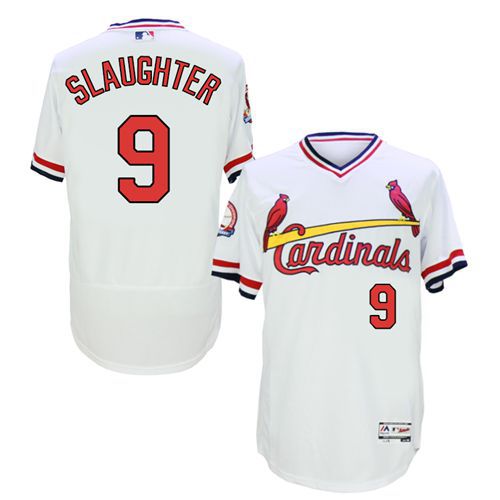Enos Slaughter St. Louis Cardinals white Authentic jersey