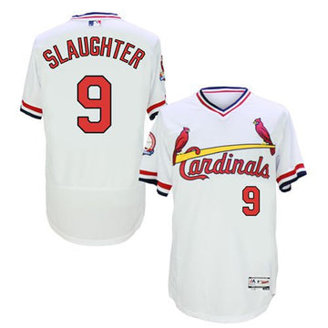 Enos Slaughter St. Louis Cardinals white Authentic jersey