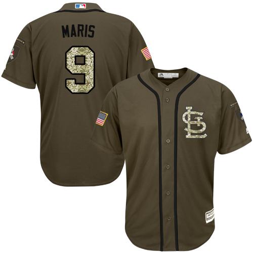 Roger Maris St. Louis Cardinals green Salute To Service jersey