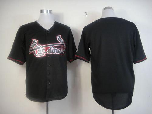 Custom St. Louis Cardinals black Fashion jersey