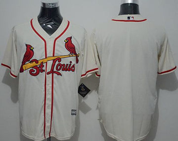 Custom St. Louis Cardinals cream jersey