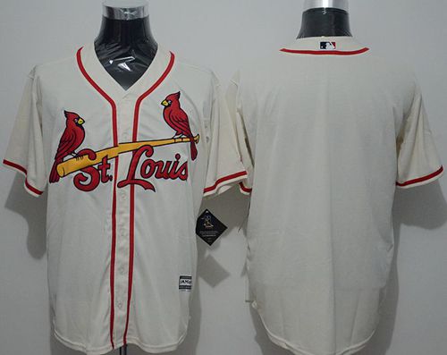 Custom St. Louis Cardinals cream jersey