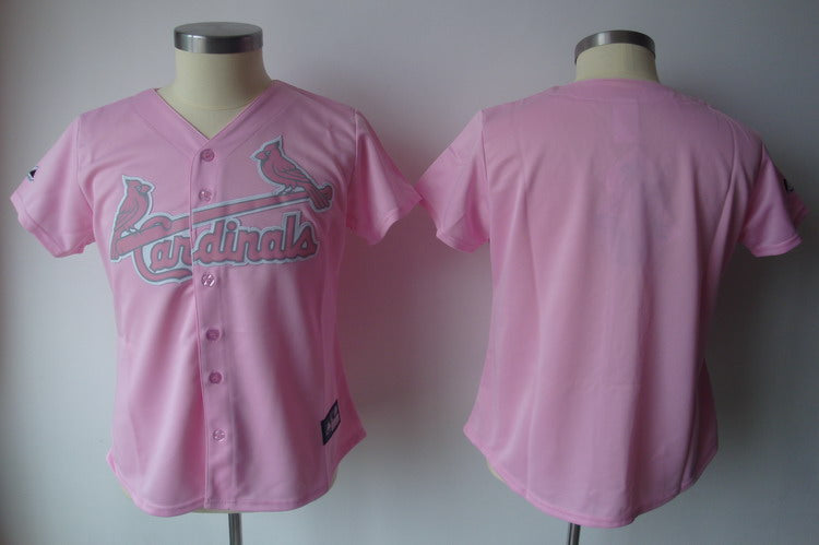Custom St. Louis Cardinals pink Fashion jersey