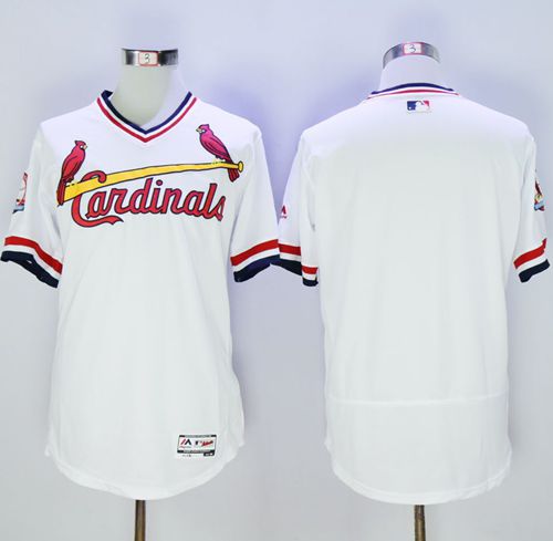 Custom St. Louis Cardinals white Authentic jersey