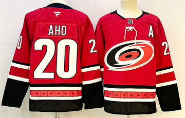 Sebastian Aho Carolina Hurricanes red Home jersey