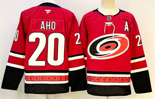Sebastian Aho Carolina Hurricanes red Home jersey