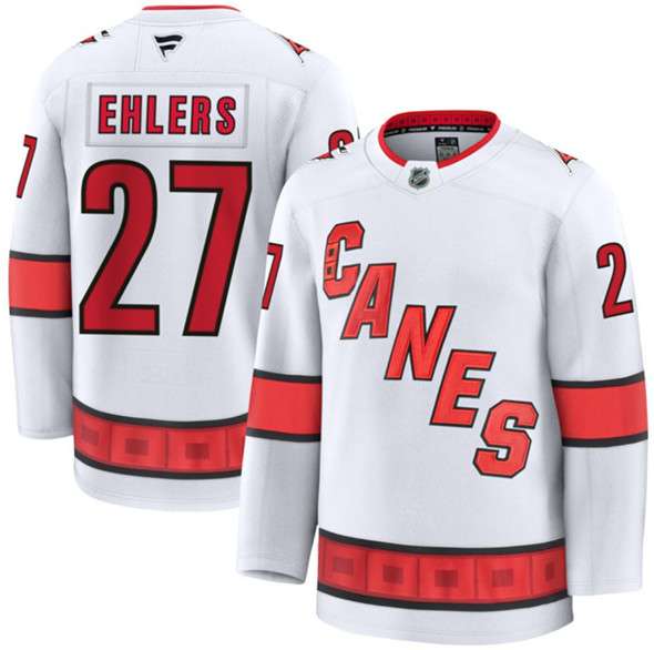 Nikolaj Ehlers Carolina Hurricanes white Away jersey
