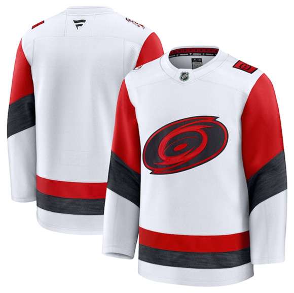 Custom Carolina Hurricanes white Away jersey